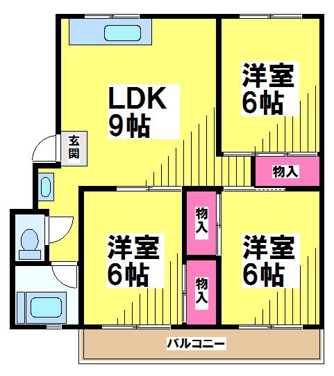 調布第2コーポラス 間取り