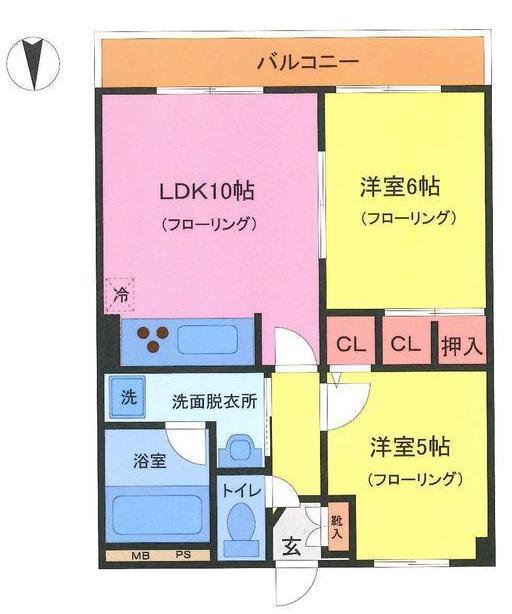 練馬区羽沢1丁目楽器可（グランドピアノ・弦楽器）マンション 間取り