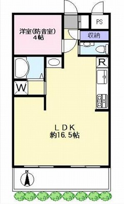 大田区上池台5丁目楽器可（防音・グランドピアン・弦管楽器・声楽・DTM）分譲マンション 間取り
