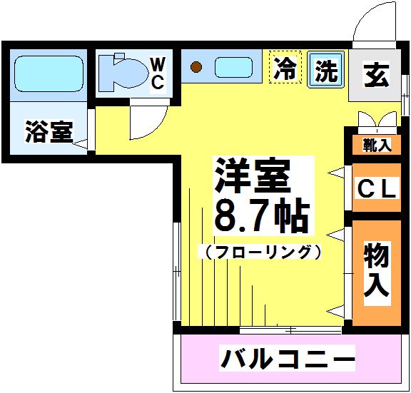 Ｋハウス 202号室 間取り