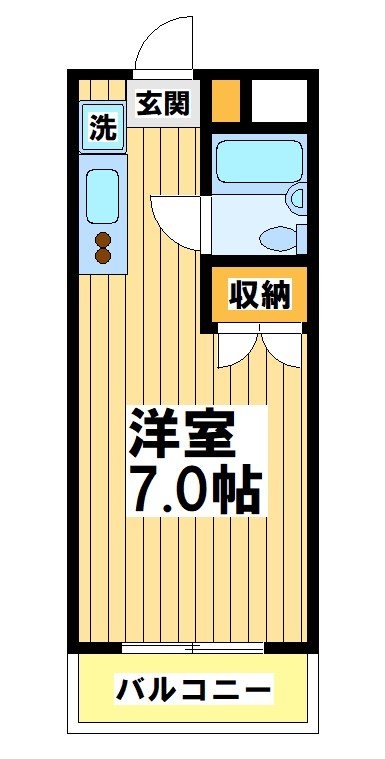 【コーポすみれ】 101号室 間取り