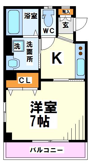 オリエンタル中河原 間取り