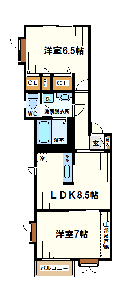 東京都世田谷区北烏山６丁目 間取り