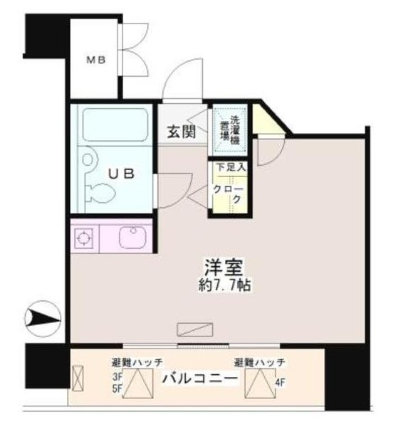 大田区大森東2丁目楽器可（ピアノ）マンション 間取り