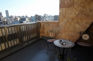 新宿区早稲田鶴巻町楽器可(防音・グランドピアノ・弦・管楽器・声楽)マンション ベランダ