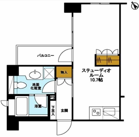 中央区築地3丁目楽器可（アップライトピアノ・弦楽器）マンション 間取り
