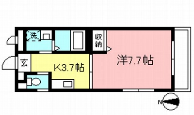 世田谷区上北沢4丁目楽器可（防音・ピアノ・管弦楽器・声・DTM）マンション 間取り