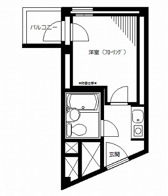 渋谷区神宮前3丁目楽器可（防音・ピアノ・管弦楽器・声楽・DTM）マンション 間取り