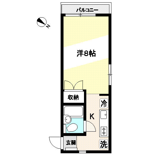 天野マンション 201号室 間取り