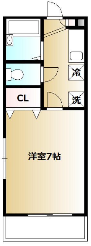 パピヨン戸越A 間取り図