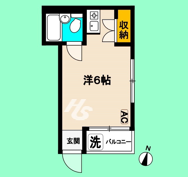 ヒルマハウス 201号室 間取り