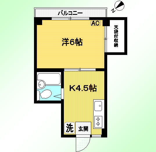 ヘリオス相互378方南町パートⅠ 203号室 間取り