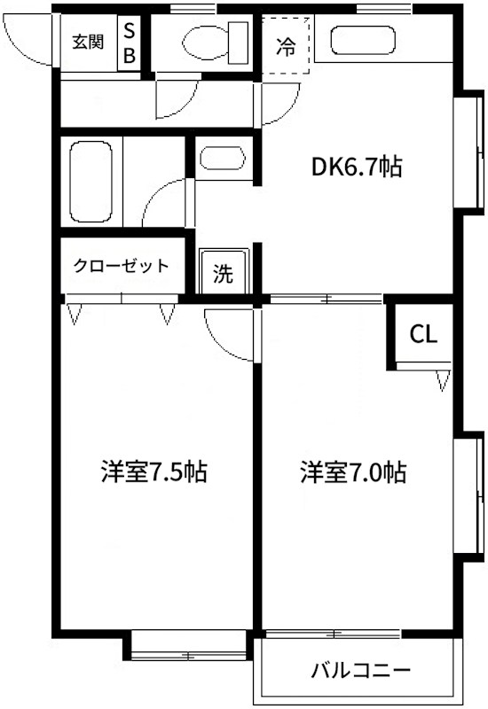 グリーンテラス 間取り図