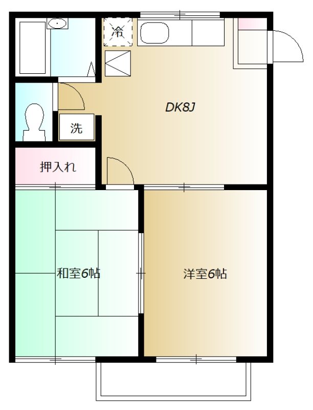 グリーンハイツ 間取り図