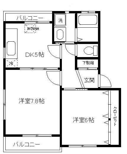 柳風荘 間取り図