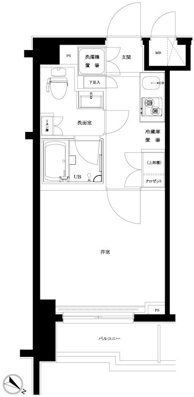 ルーブル旗の台弐番館 間取り図