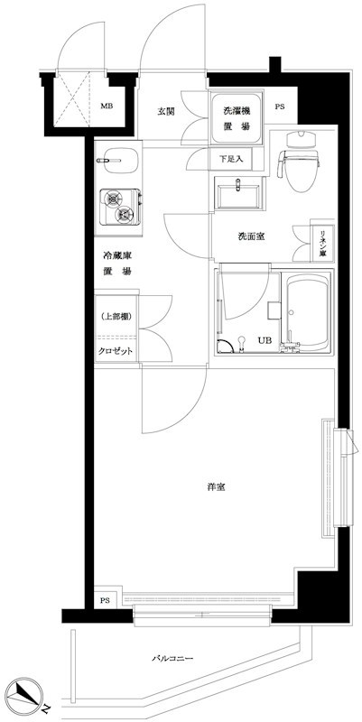 ルーブル旗の台弐番館 間取り図