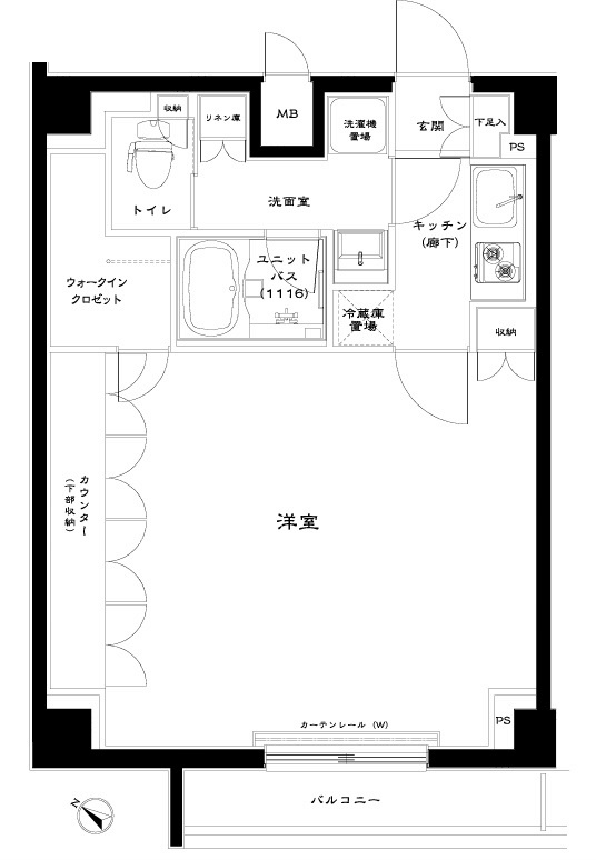 ルーブル旗の台弐番館 間取り図