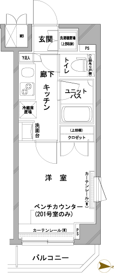 ルーブル多摩川八番館 間取り図