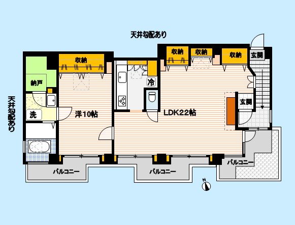 301号室 間取り