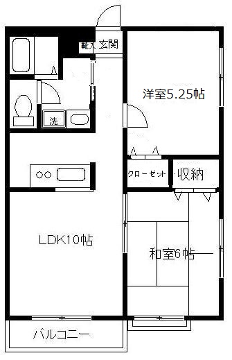 エミネンスハウスⅡ Ｂ 間取り図