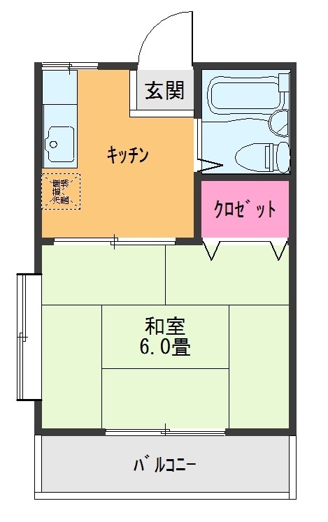 コーポヤマダ 201号室 間取り
