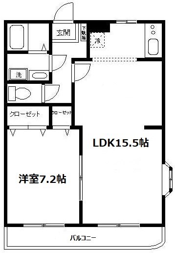 CLAIR DE LUNE 間取り図