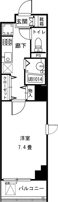 ヴァンサンク・プリュ 間取り図