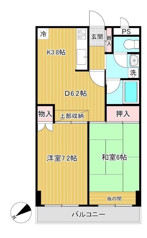 ファミーユ豊玉 203号室 間取り