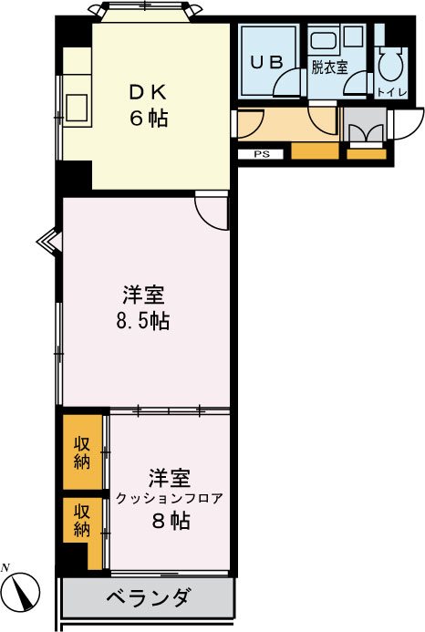 ルミエール上杉 503号室 間取り