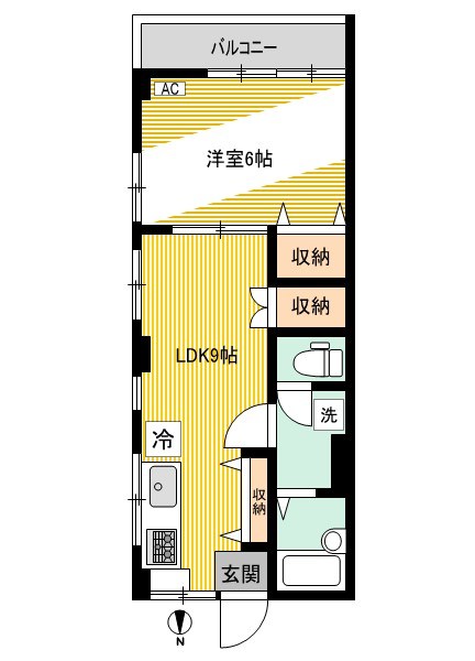 207号室 間取り