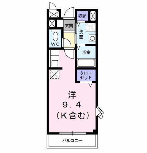 ハイツ・２１ 201号室 間取り