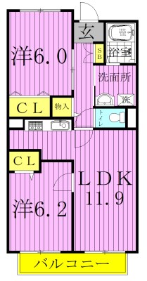 ハイム・コンフォート新松戸 105号室 間取り