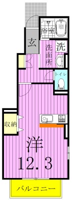 グリーンパークⅡ 101号室 間取り