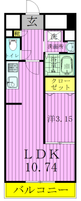 COMFORT 502号室 間取り