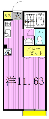 メゾン・エスポワール 201号室 間取り