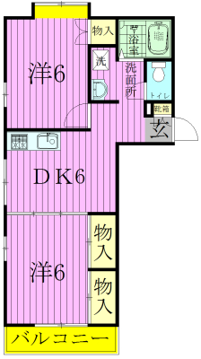 103号室 間取り