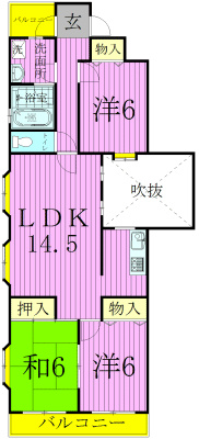 202号室 間取り