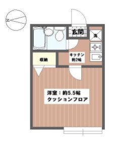 サンハイム鎌ケ谷A 204号室 間取り