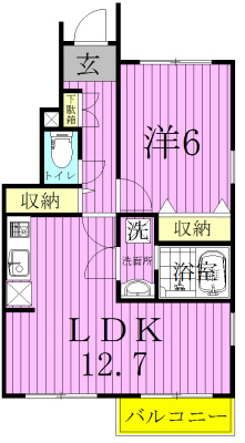 プランドールソフィアⅠ 101号室 間取り