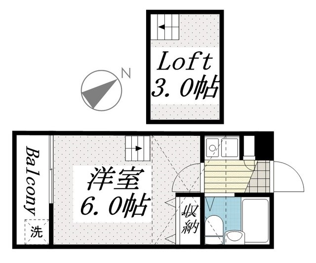 ジュネパレス新松戸第11 205号室 間取り