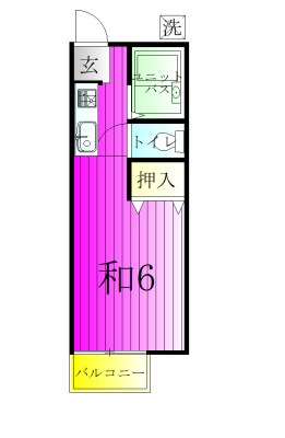 202号室 間取り