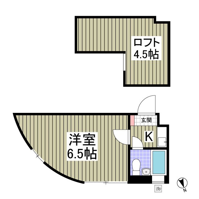 ジュネパレス松戸第３１ 109号室 間取り