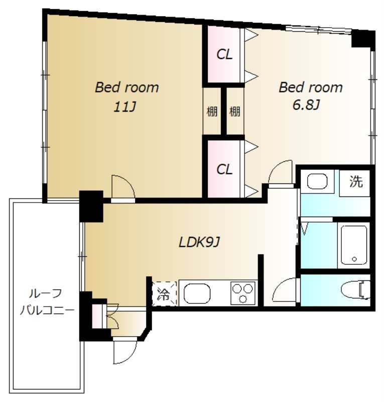初台マンション 間取り図