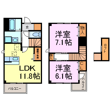 グランデカメリア山の手Ⅲ 間取り図