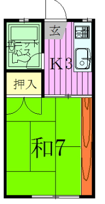 コーポパインドアー 205号室 間取り