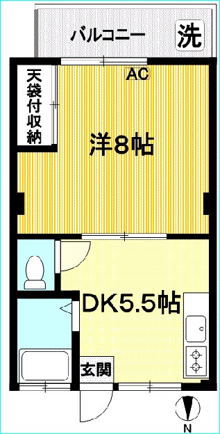 コーポホンダ 301号室 間取り