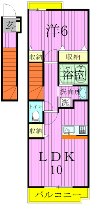 202号室 間取り