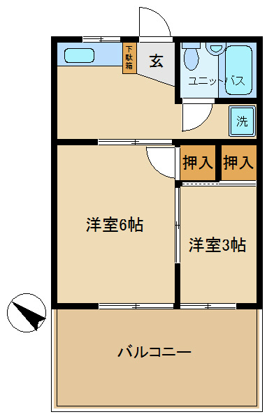 長谷川アパート 間取り