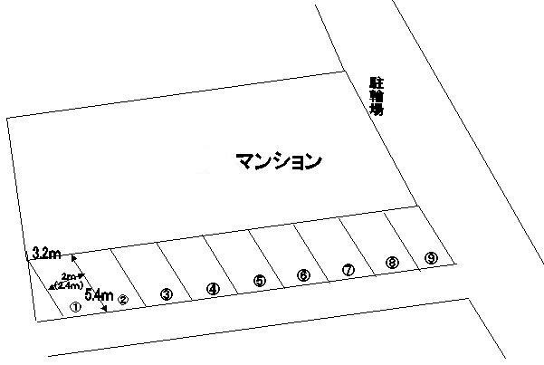 第一ノーブルマンション駐車場 4号室 間取り